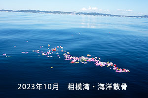 2023年10月　海洋散骨・相模湾