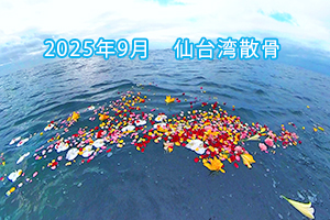2025年9月　仙台湾散骨