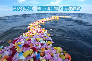 2024年7月　東京湾北部・海洋散骨