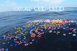2024年9月　横浜沖・海洋散骨